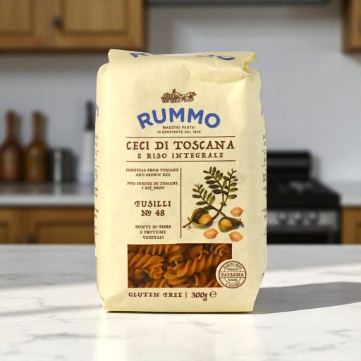 Rummo Csicseriborsó-Barna Rizs Fusilli Tészta (Gluténmentes) 300 g